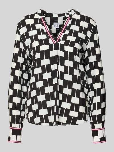 Emily Van den Bergh Blusenshirt mit V-Ausschnitt Black 2