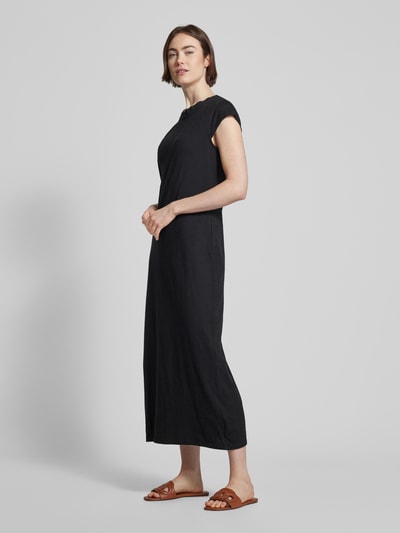 Lanius Midikleid mit Rundhalsausschnitt Black 1