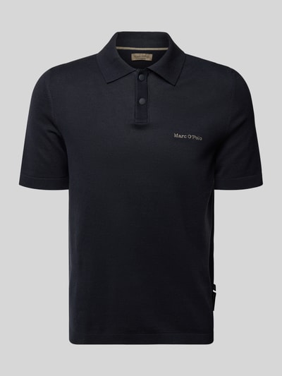 Marc O'Polo Regular Fit Poloshirt aus reiner Baumwolle - Marc O'Polo × DFB Travel Collection Dunkelblau 2
