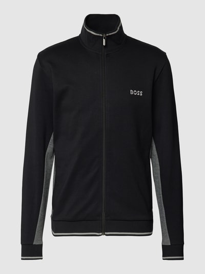 BOSS Sweatjacke mit Stehkragen Black 2