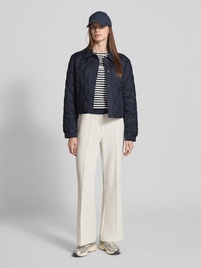 Marc Cain Gewatteerd jack met knoopsluiting en steekzakken Marineblauw - 1