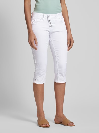 Buena Vista Spodnie capri w jednolitym kolorze model ‘Malibu’ Biały 4