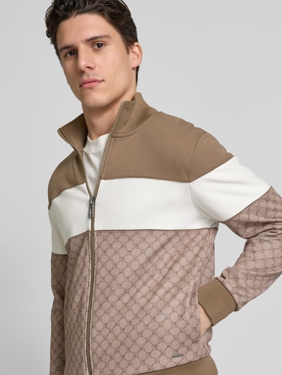 JOOP! Collection Sweatjacke mit Stehkragen Modell 'Basilio' Beige 3