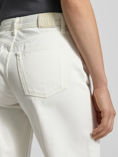 Anine Bing Wide Fit Jeans im 5-Pocket-Design Ecru 3