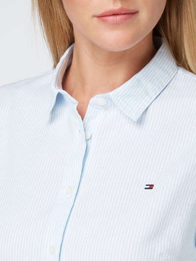 Tommy Hilfiger Regular fit overhemdblouse met geborduurd logo Bleu - 3