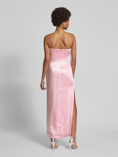 Bardot Abendkleid mit tiefem V-Ausschnitt Modell 'CLEA' Rose 5