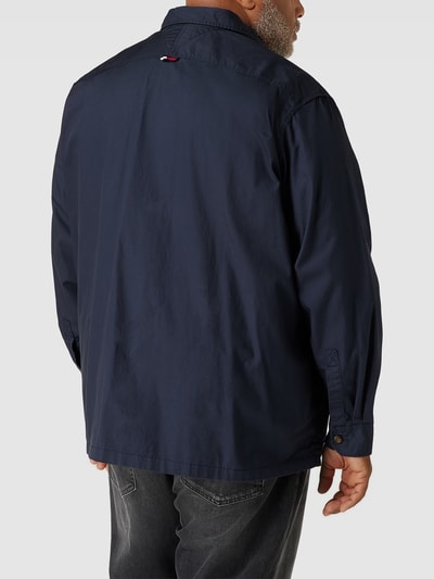 Tommy Jeans Plus PLUS SIZE vrijetijdsoverhemd met logopatch Donkerblauw - 5