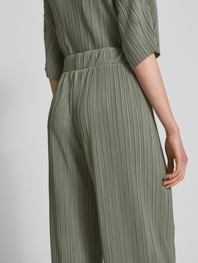 Only Regular Fit Weite Hose in Plissee-Optik Modell 'RAVENNA' Schilf 3