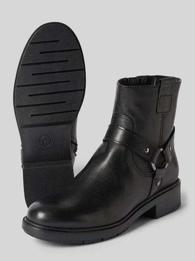 Tamaris Lederboots mit Applikation Black 4