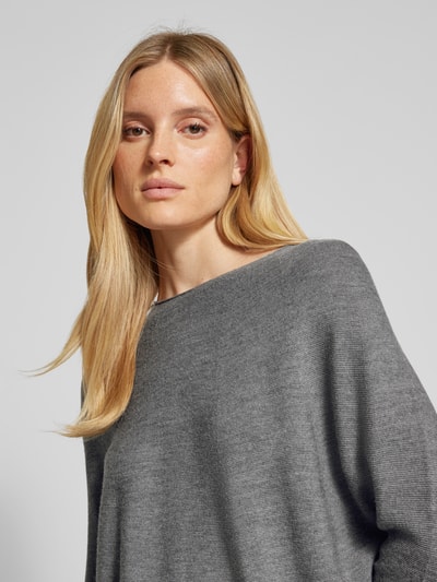 Drykorn Oversized gebreide pullover met ronde hals, model 'MAILA' Middengrijs - 3