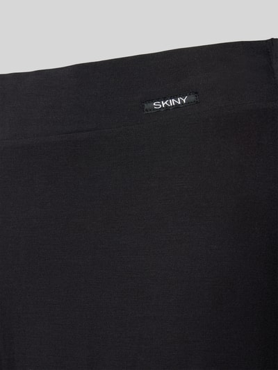 Skiny Straight Leg Pyjama-Hose mit Label-Detail Black 2