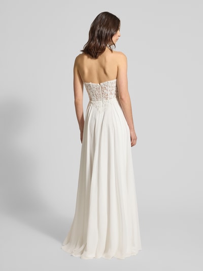 LUXUAR FASHION Regular Fit Brautkleid mit floralem Spitzenbesatz Offwhite 5