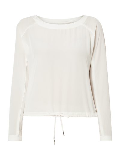 Marc Cain Shirt mit regulierbarem Saum  Offwhite 2