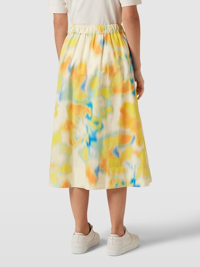 ARMEDANGELS Midirock im Batik-Look Modell 'JASINAA' GELB 5