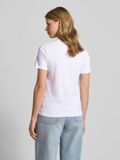 ONLY Slim Fit T-Shirt aus reiner Baumwolle Modell 'KITA' Weiss 5