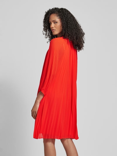 s.Oliver BLACK LABEL Knielange jurk met plissévouwen Rood - 5