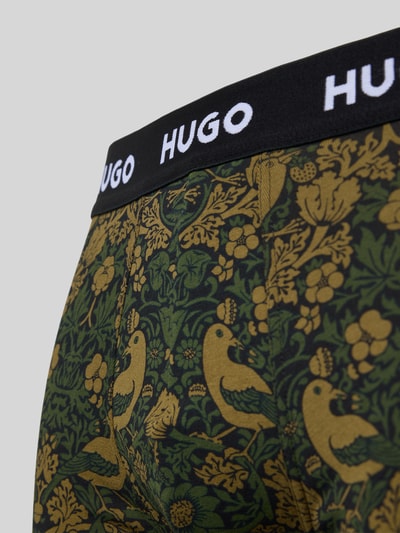 HUGO Boxershorts mit elastischem Logo-Bund im 3er-Pack Khaki 2