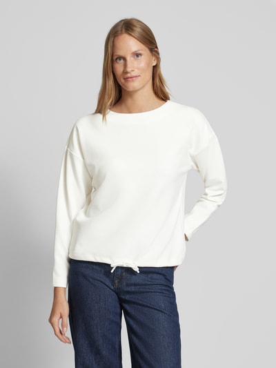 Jake*s Casual Longsleeve mit überschnittenen Schultern Offwhite 4