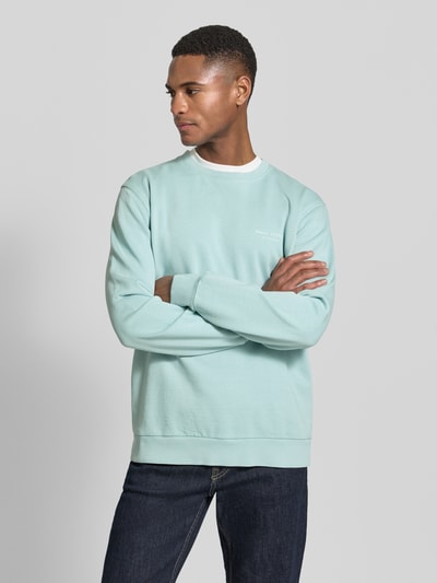Marc O'Polo Regular Fit Sweatshirt aus reiner Baumwolle Tuerkis 4