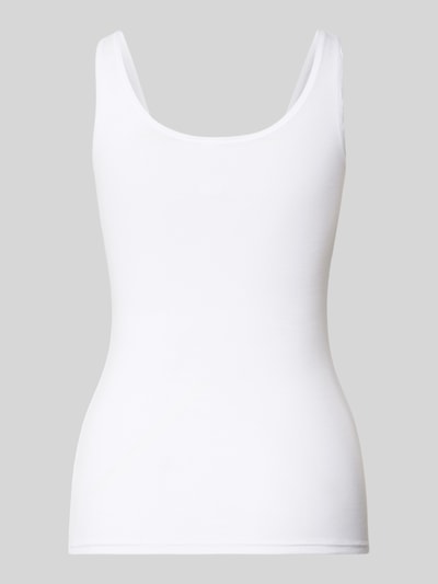 Produktfoto, Tanktop mit Label-Detail im 2er-Pack von Skiny, biały, bawełna z elastanem, krój slim fit, dekolt U
