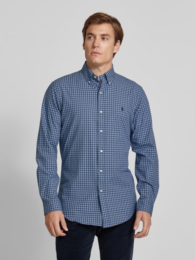 Polo Ralph Lauren Custom Fit Freizeithemd mit Button-Down-Kragen Marine 4