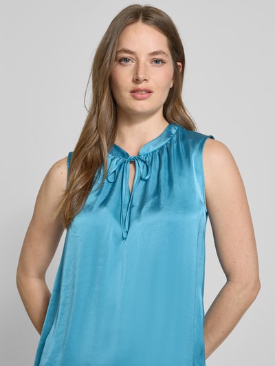 Luisa Cerano Relaxed Fit Blusentop mit Schlüsselloch-Ausschnitt Tuerkis 3