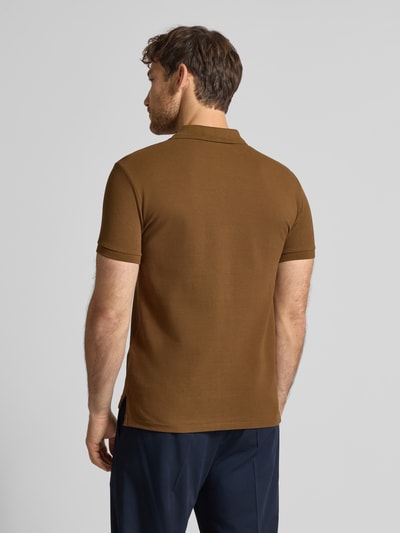 Polo Ralph Lauren Poloshirt met labelstitching Middenbruin - 5