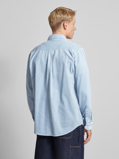 Carhartt Work In Progress Regular Fit Freizeithemd mit Button-Down-Kragen Modell 'MADISON' Hellblau 5