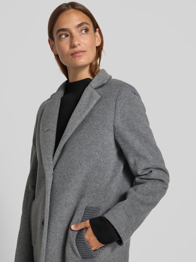 ICONS Cinzia Rocca Wollmantel mit Kaschmir-Anteil Hellgrau Melange 3