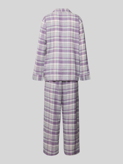 Lauren Ralph Lauren Pyjama met reverskraag Lila - 3