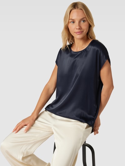 More & More T-shirt met boothals Marineblauw - 3