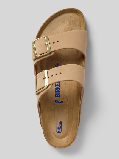 Birkenstock Sandalette aus Leder Modell 'Arizona' Beige 3