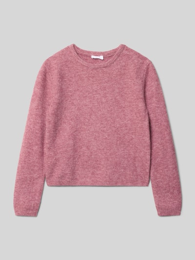 Mango Strickpullover mit Rundhalsausschnitt Modell 'agnes' Rosa 1