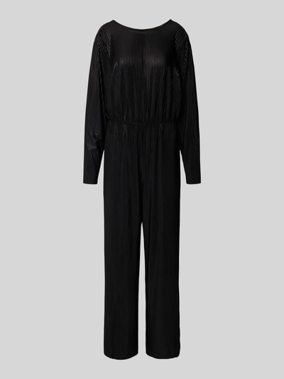 ICHI Relaxed Fit Jumpsuit mit Strukturmuster Modell 'Mathilde' Black 2