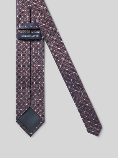 Produktfoto, Krawatte aus reiner Seide von Prince Bowtie, klassische Passform, Strukturmuster, Teilungsnähte, 7 cm breit.