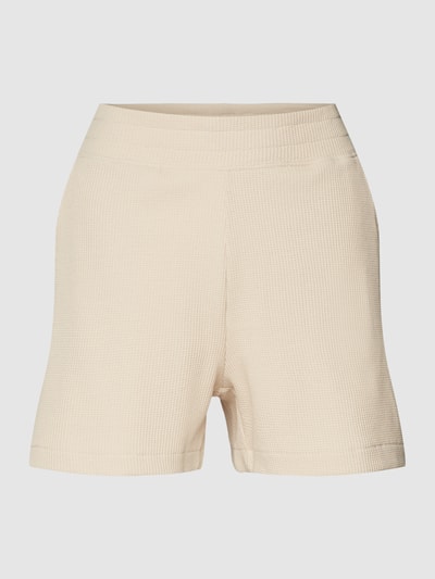 Jake*s Casual Sweatshorts met structuurmotief Zand - 2