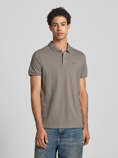 Tommy Jeans Regular Fit Poloshirt Modell 'TJM SLIM PLACKET POLO EXT' Hellgrau 4