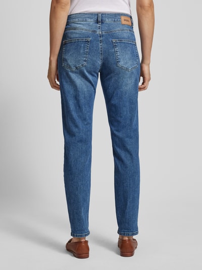 Angels Boyfriend jeans in verkorte pasvorm, model 'SEQUIN' Donkerblauw - 5