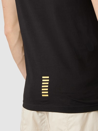 EA7 Emporio Armani T-Shirt mit Label-Print Black 3