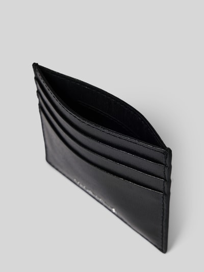 VALENTINO BAGS Kartenetui aus echtem Leder mit Logo-Applikation Black 3