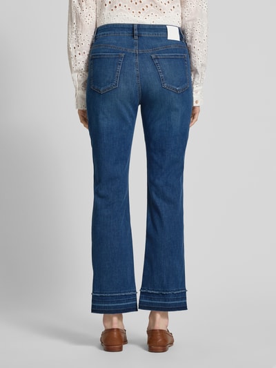Marc Cain Feminine Fit Jeans mit Eingrifftaschen Marine Melange 5