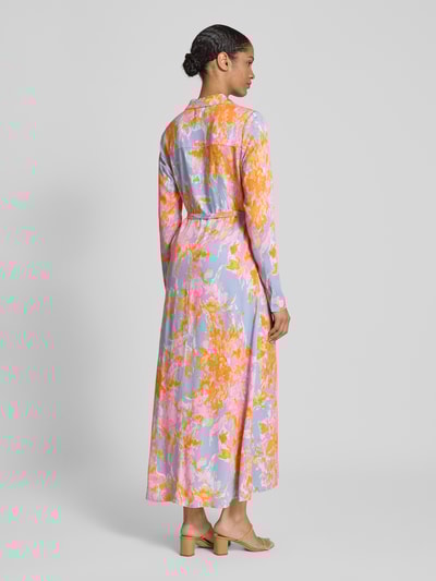 mbyM Hemdblusenkleid mit Bindegürtel Modell 'Sicca' Orange 5