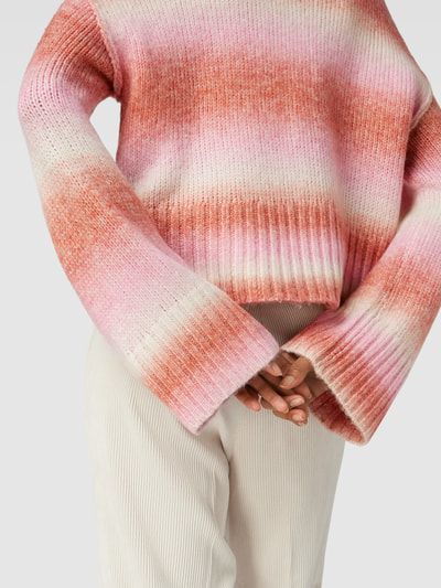 Vero Moda Strickpullover mit Lanawoll-Anteil Modell 'Aqua' Rosa 3