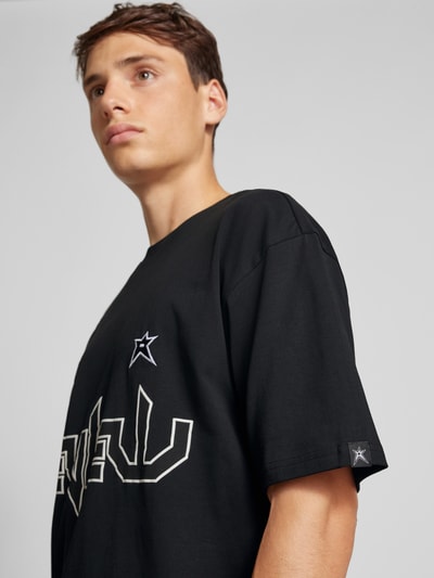 REVIEW T-Shirt mit Label-Print Black 3