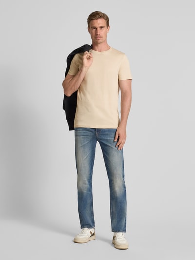 SELECTED HOMME Regular fit T-shirt van puur katoen in een set van 3 stuks Blauw - 1