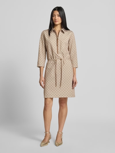 JOOP! Tailliertes Freizeitkleid mit Baumwoll-Anteil Modell 'Marissa' Beige 1
