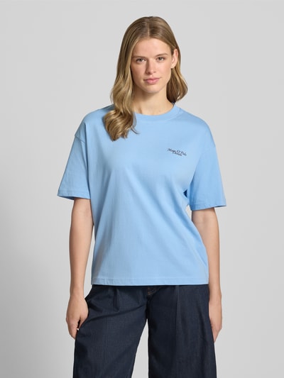 Marc O'Polo DENIM Regular-Fit T-Shirt aus reiner Baumwolle Hellblau 4