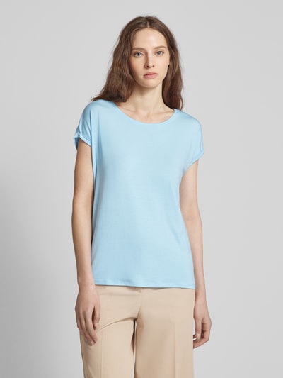 Vero Moda T-shirt z mieszanki lyocellu i elastanu model ‘AVA’ Jasnoniebieski 4