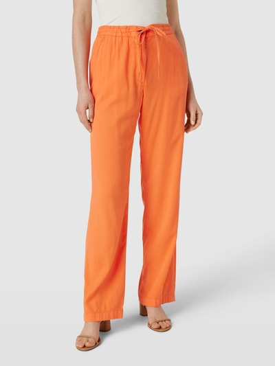 JOOP! Flared stoffen broek met achterzakken Oranje - 4