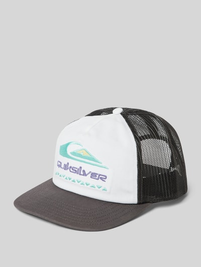 Quiksilver Trucker Cap mit Label-Stitching Modell 'OASIS' Weiss 1